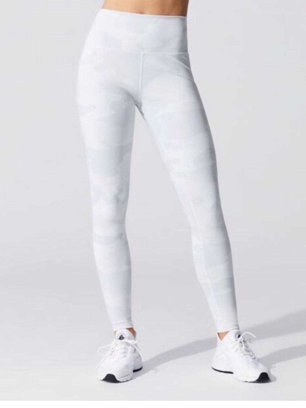 Alo Yoga Vapor Leggings White Grey Camouflage